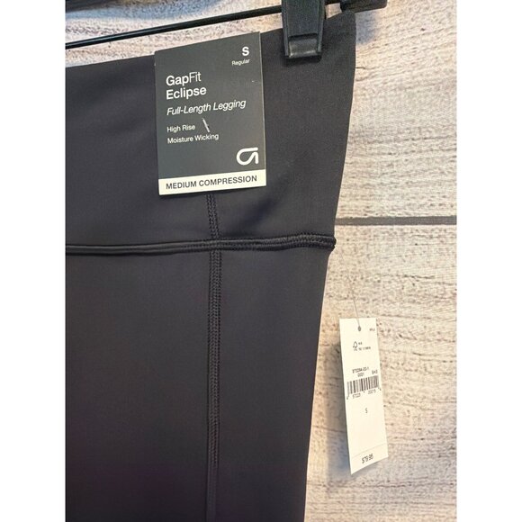 NWT Gapfit Eclipse Full Length Moisture Wicking High Rise Leggings Size S - Picture 2 of 4